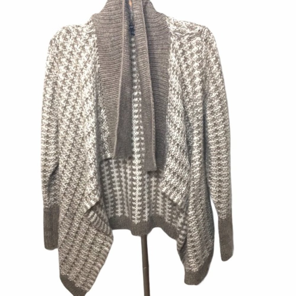 Apt 9 Wool Blend Neutral Open Front Cardigan